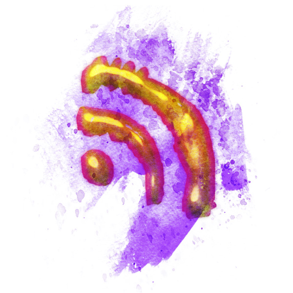 Watercolor Social Bookmarking Icons