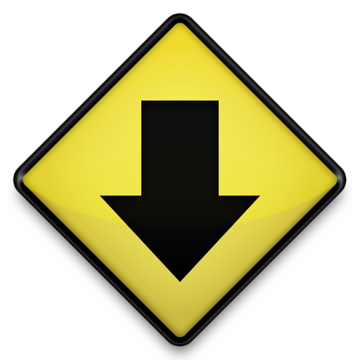 yellow road sign series of icons
