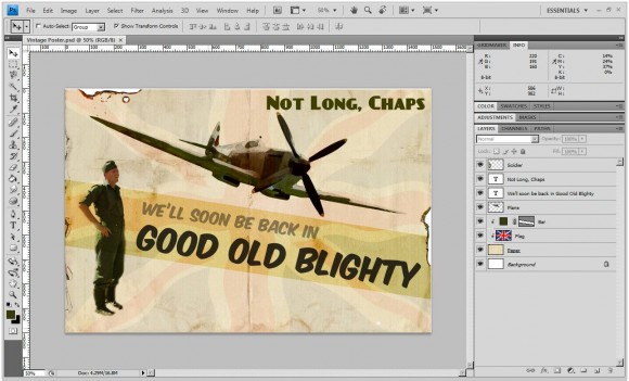 Design a Vintage WWII Poster