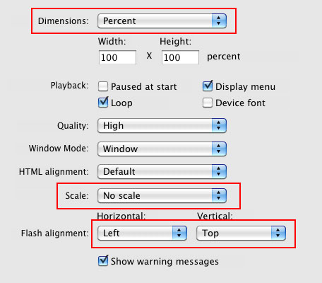 Full browser flash