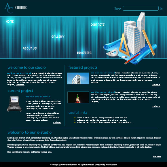 Create a dark professional website