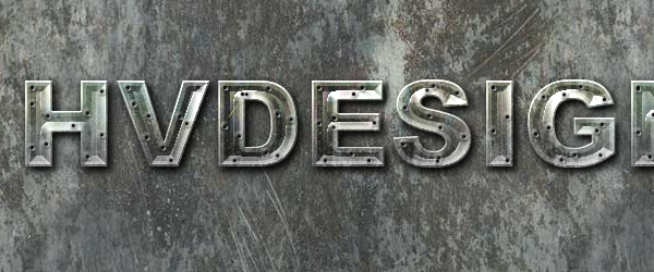 Learn How To Create Metal Textured Text