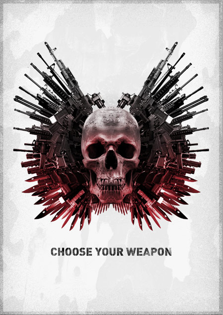 How To Create The Expendables Winged Skull Poster Art