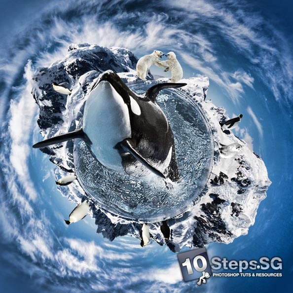 Creating a Dramatic Polar Panorama Effect 