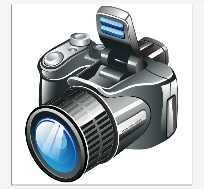 Realistic high quality camera icon
