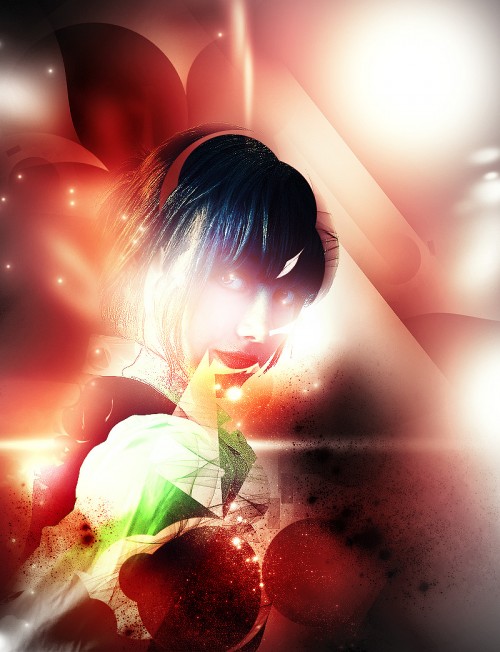Create Awesome Abstract Photo Effect via Layer Masking and Custom Patterns
