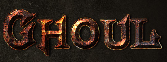True rusty metal text effect in photoshop
