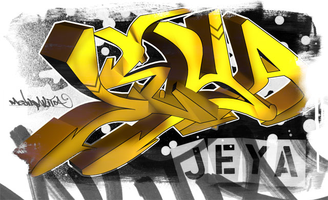 Hope you enjoyed this tutorial. 3D Graffiti Piece