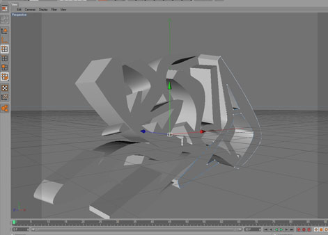 graffiti letters lower case.  of your letter (i.e. a lower case "e") select both the spines and choose 