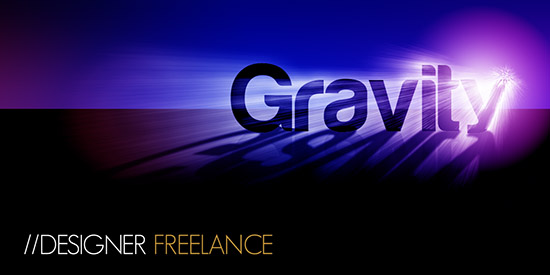 Colorful light burst text effect