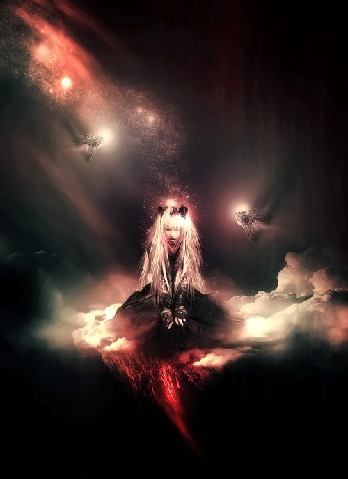 Create Beautiful Surreal Photo Effect via Cloud, Star and Vexel Hair in Photoshop
