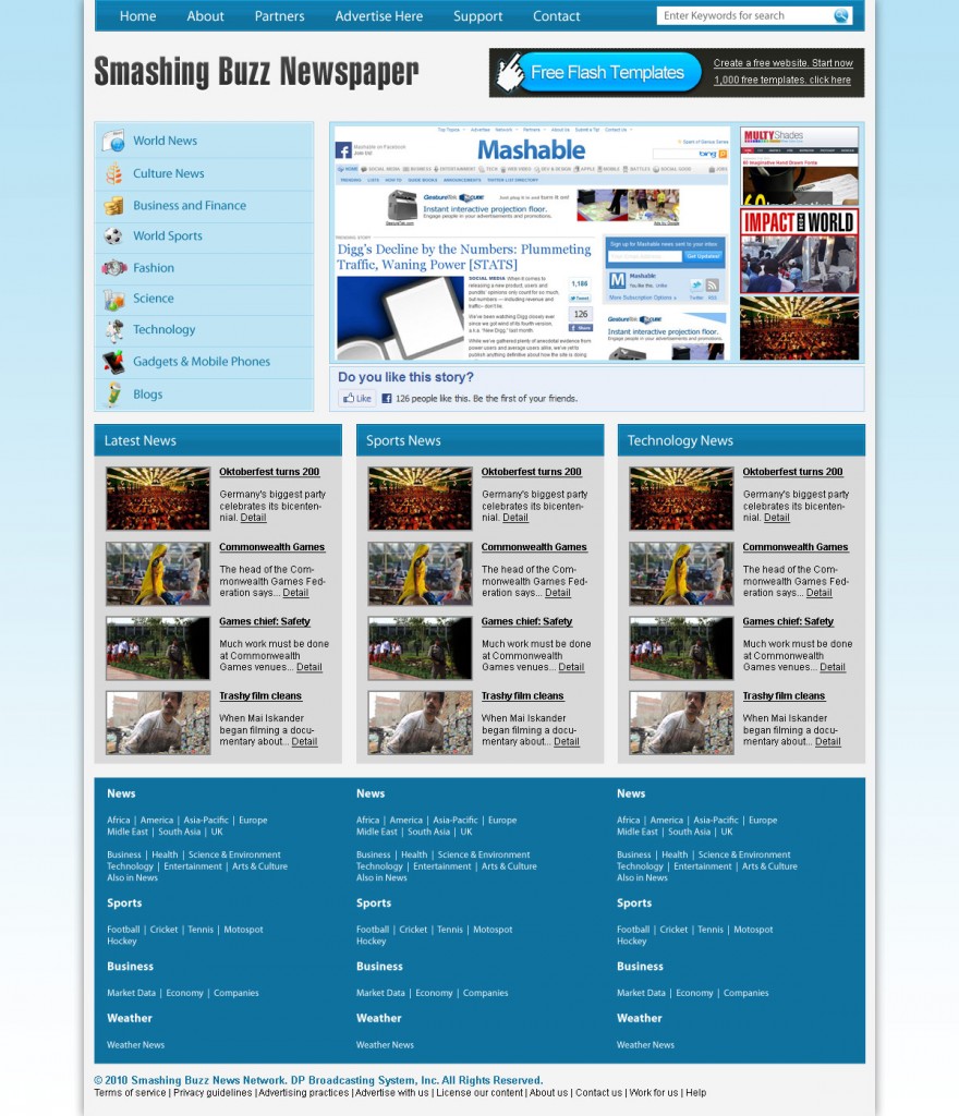 Create a Newspaper Blog Layout Tutorial Using Photoshop
