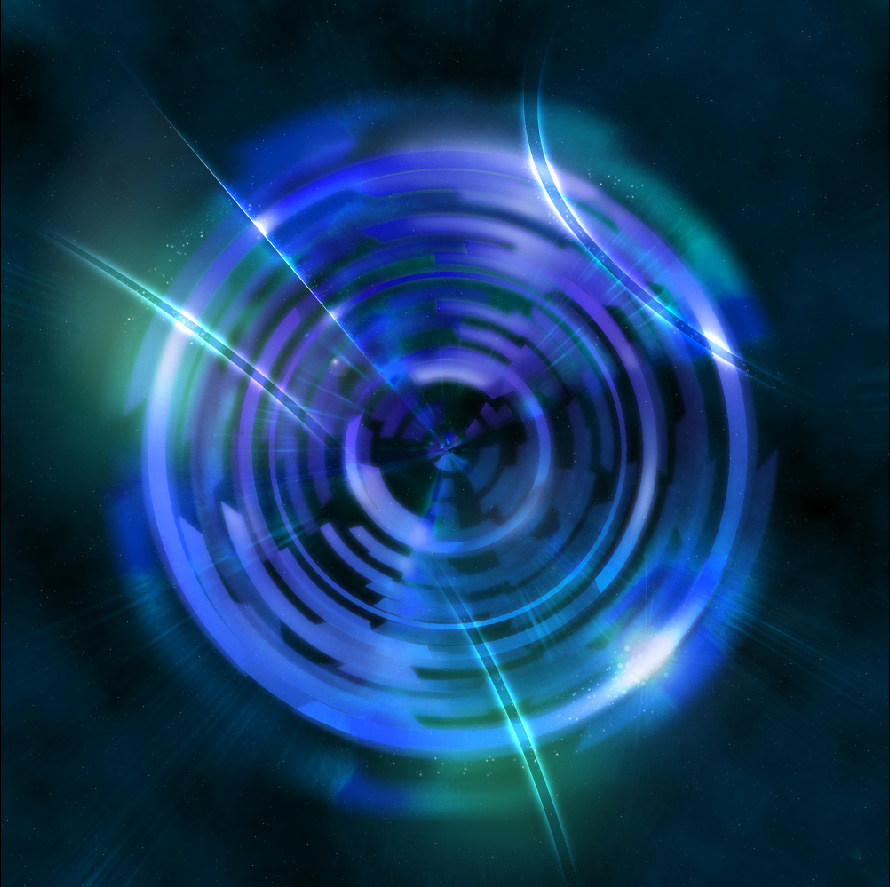 Creating a space vortex effect