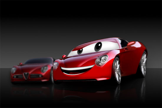 Create a Cartoon Car Similar to Cars Movie