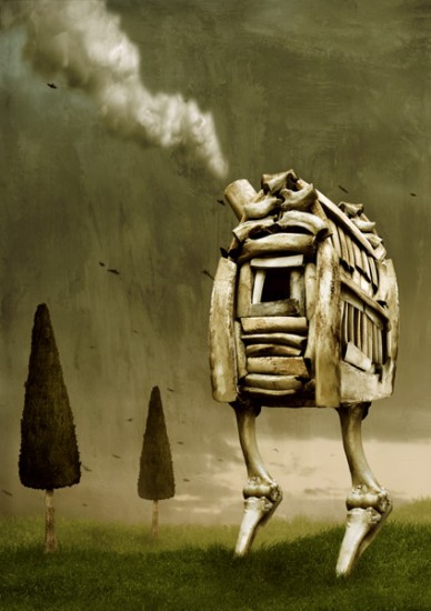 Create a Walking Bone House in Photoshop