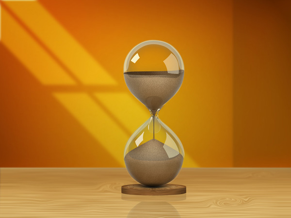 hour glass. Realistic Hourglass