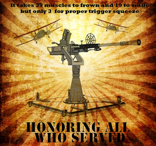 Old Style Grunge Military Poster
