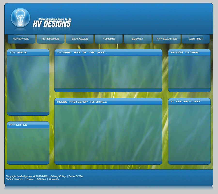 Vista Themed Layout #1 Tutorial

