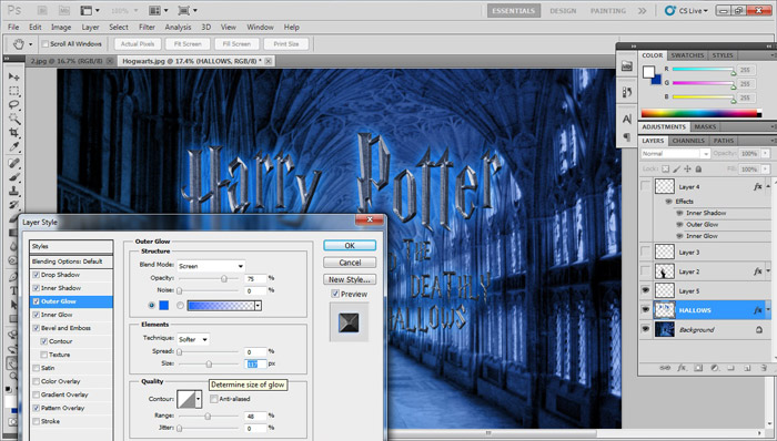 How to Make a Harry Potter and the Deathly Hallows Poster