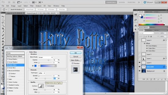 How to Make a Harry Potter and the Deathly Hallows Poster