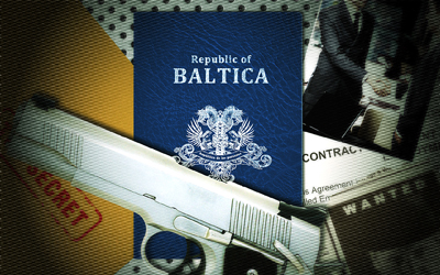 Creating a Gold Hot Stamp Effect on a Passport