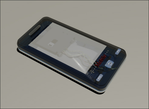 Мобильный телефон с помощью 3ds Studio Max