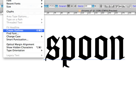 illustrator text cool chrome effect create font vector adobe
