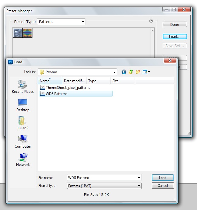 Creating Patterns/Textures (PAT files) in Special Effects