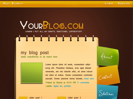 Photoshop Web Interface Tutorial