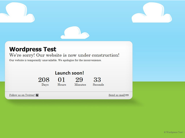 Free Coming Soon Page Template