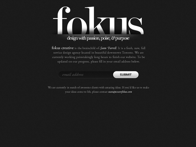Coming Soon Page Design
