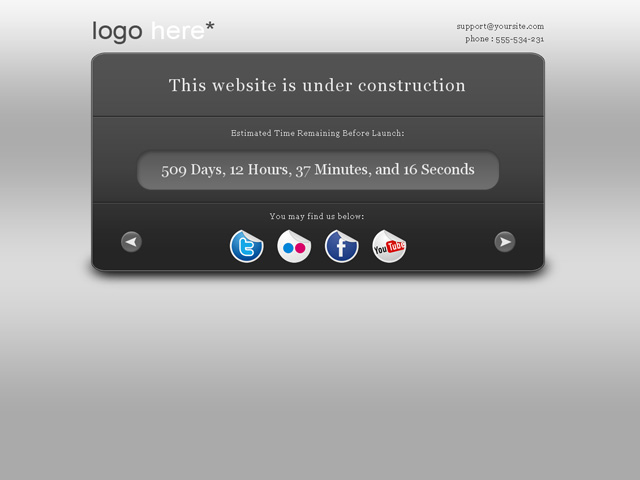 Free Coming Soon Page Template