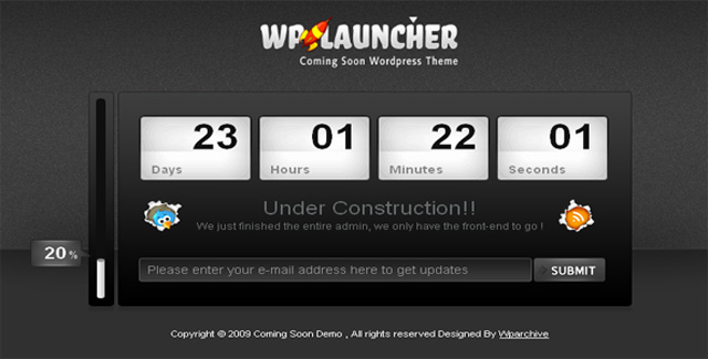 Free Coming Soon Page Template