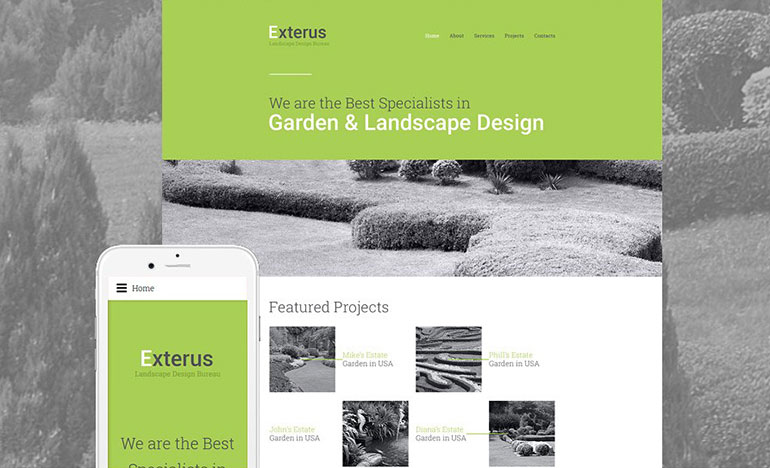 +25 Awesome Green Websites and Templates 16