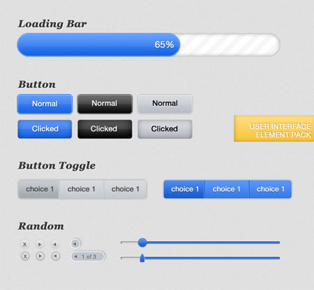 Free Web UI Element Kits and Stencils