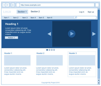Free Web UI Element Kits and Stencils