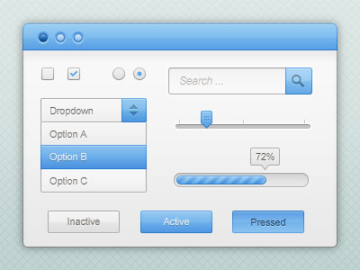 Free Web UI Element Kits and Stencils