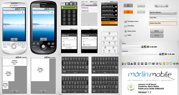 Free Web UI Element Kits and Stencils