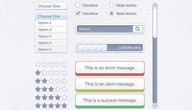 Free Web UI Element Kits and Stencils