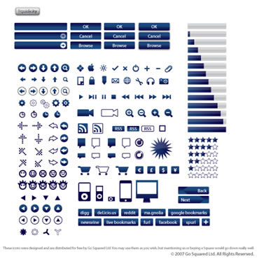 Free Web UI Element Kits and Stencils