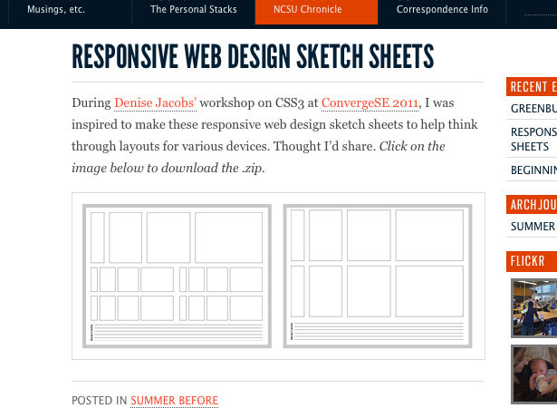 Resources for Responsive Web Design