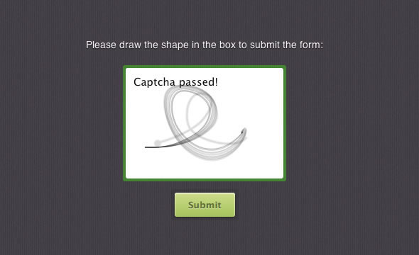 MotionCAPTCHA - Stop Spam, Draw Shapes
