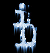Create Frozen 3D Text with Icicles in Photoshop Tutorial: Final Result