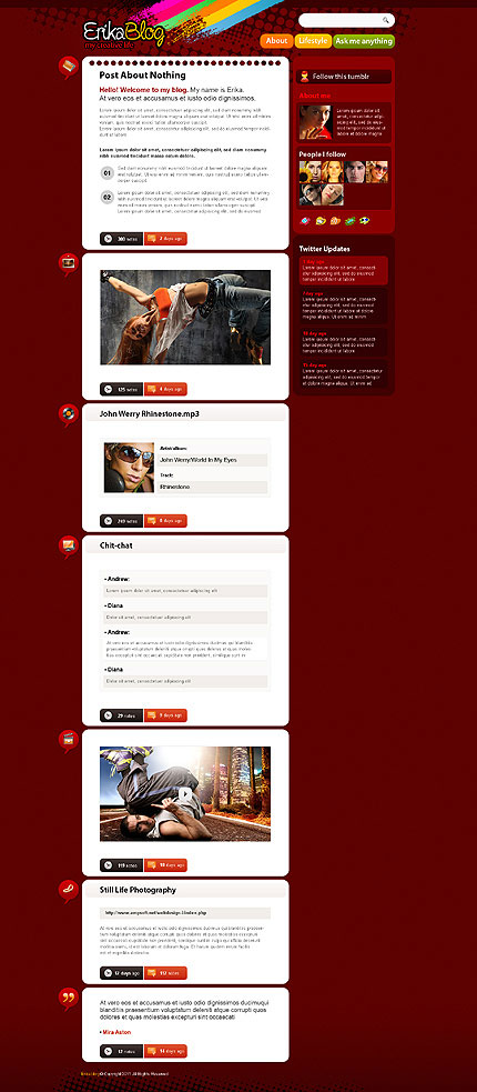 Tumblr themes