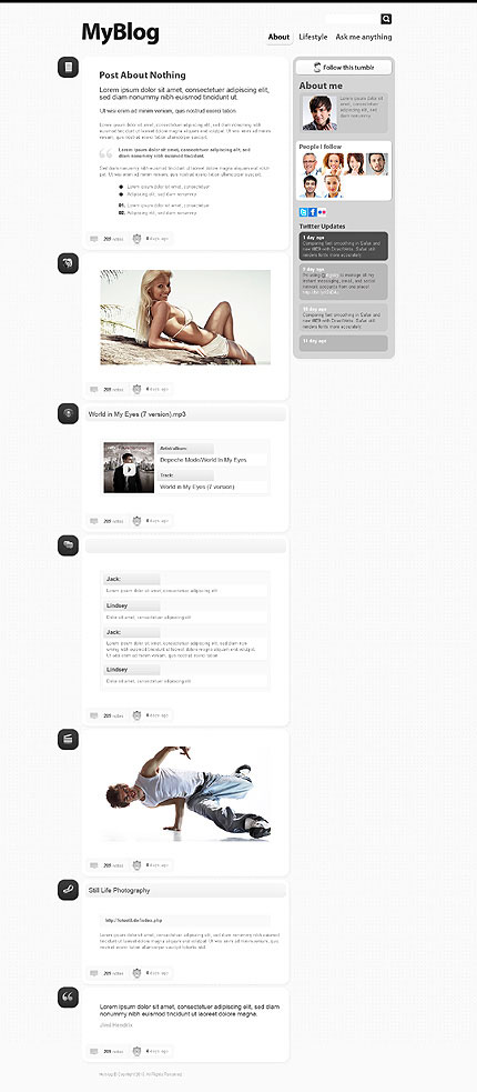 Tumblr themes