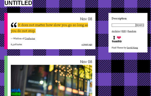 Tumblr themes