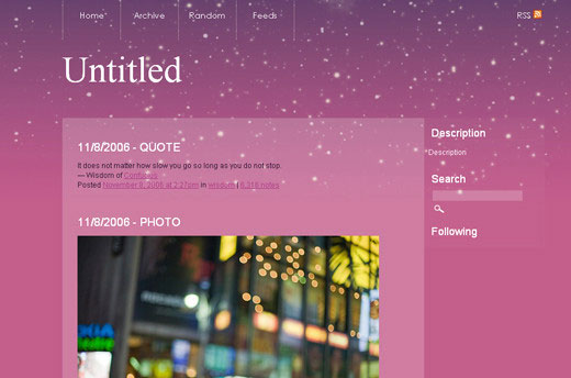 Tumblr themes