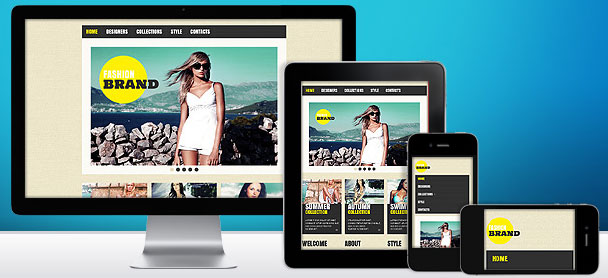 Responsive web template