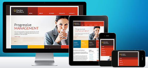 Responsive web template