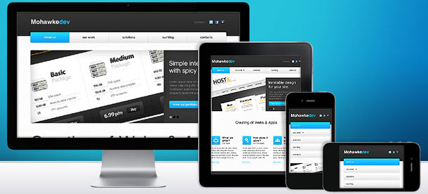 Responsive web template